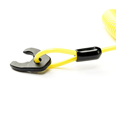 Anti Drop za pomocą żółtej sprężyny cewki smycz Jet Ski z obrotowym