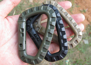 Army Green Plastic Big Snap Hook Karabinki Dostosowane kształt kości 85 * 56 mm