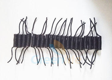 Niestandardowe krótkie plastikowe spiralne linki zabezpieczające czarne 4CM długie
