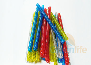 Niestandardowa długość smycz z plastikową cewką Przezroczyste czerwone, niebieskie, zielone, żółte kolory