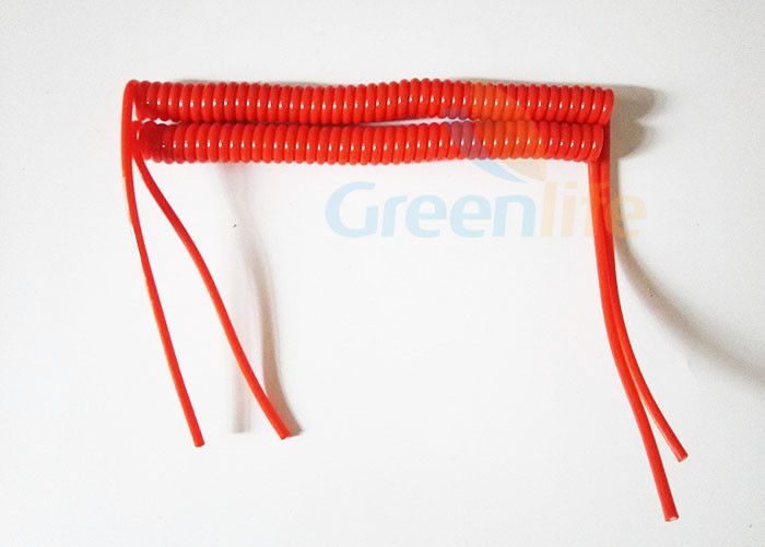 4,0 mm przewód PU Własny spiralny kabel Spiralny pasek bezpieczeństwa Odporność na wodę