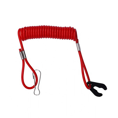 Rozciągalny sznurek poliuretanowy elastyczna cewka lanyard czerwony rozciągnięty sznurek